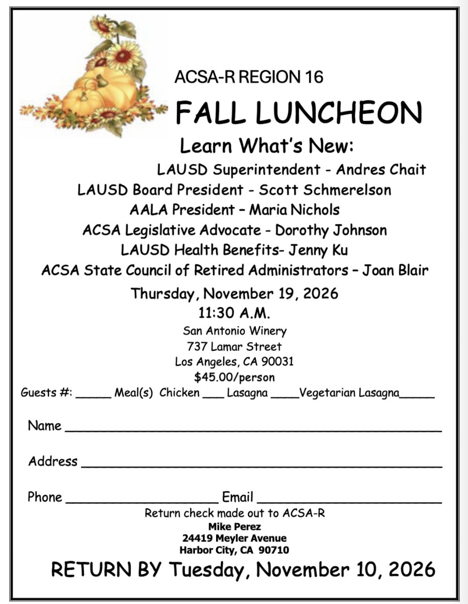 ACSA-R Fall Luncheon